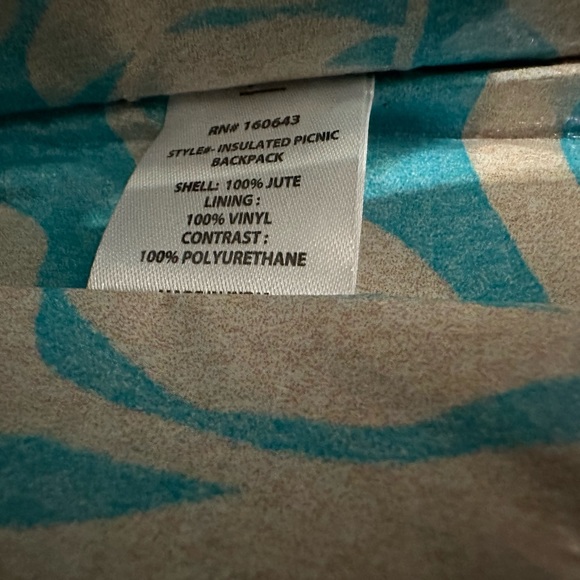 XIX Palms The Shore Break Picnic Cooler Bag Beachly Exclusive in Jute - Picture 9 of 15